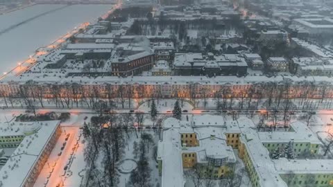 Winter in Saint Petersburg, Russia | Stunning 6K Drone Footage 🥶❄️