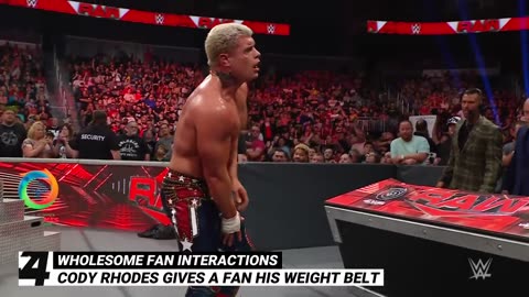 Wholesome fan interactions_ WWE Top 10