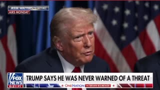 Trump: I Was Never Warned of the Threat - Despite Secret Service Tracking Shooter for an Hour!