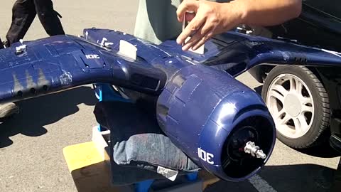 Assembly of RC Corsair In Langley, B.C.