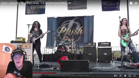 Plush - Heaven's on Fire [Kiss cover] - 7_6_23 (15) Live in Albany, NY REACTION #reaction