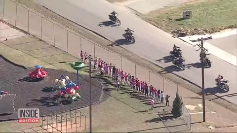 Motorcyclists Honor Slain 7-Year-Old Athena Strand