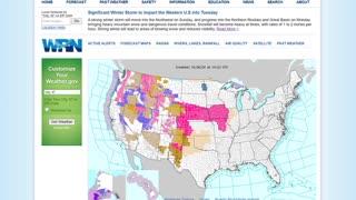 Major Winter Storm To Slam the Northwest Before Heading East - Mexico City Is Running Out Of Water