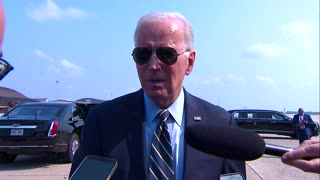Biden answers questions from reporters before departing for Philadelphia