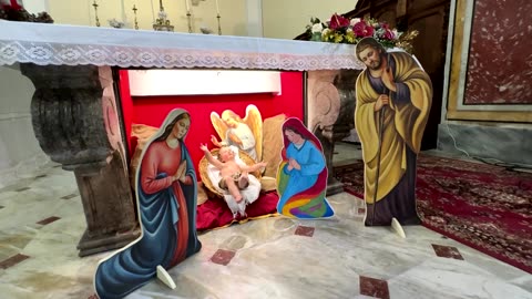 Italian priest defends same-sex nativity scene