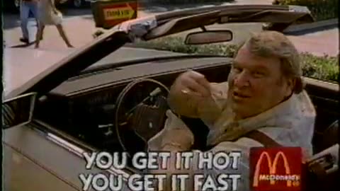 July 17, 1986 - Classic John Madden Fast Food Commercial