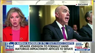 Senator Blackburn Shreds Schumer For Trying To Avoid Mayorkas' Impeachment