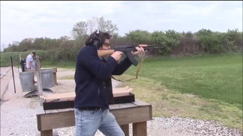 Shooting Range With The WASR