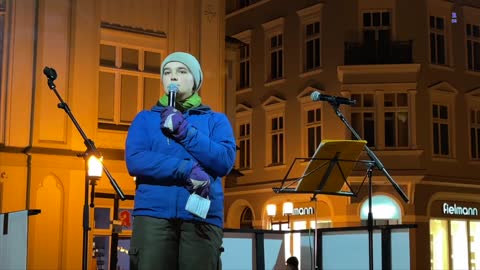 Greifswald: Rede von Anna auf der Kundgebung am 31.01.2022