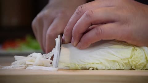Slice chines cabbage