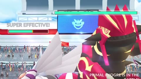 Pokémon Go: Mega Raid Primal Groudon (Raid Day) Gameplay