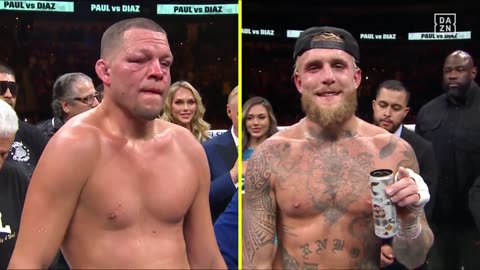 Jake Paul vs Nate Diaz - Winner announcment