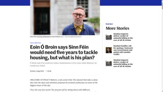 Criticism Of Eoin O'Broin's Housing Policies