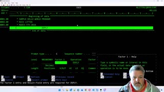 RPG 101 - Basic old fashioned AS400 RPG Hello World Example