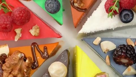 #shorts Colorful Fruit Mousse Cake Decorating Idea