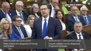 Pierre Poilievre goes after Trudeau and the NDP.