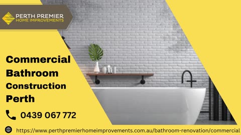 Expert Commercial Bathroom Construction in Perth