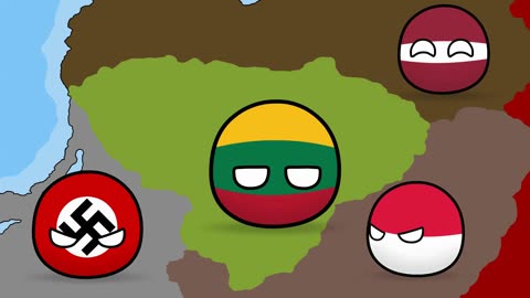 Modern History of Lithuania 1900-2022 - Countryballs