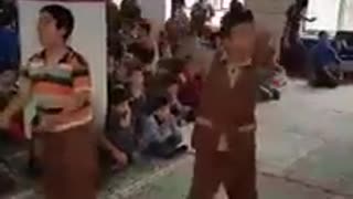 Kids dancing in a mosque - Iran