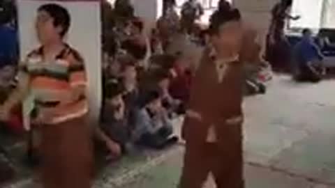 Kids dancing in a mosque - Iran