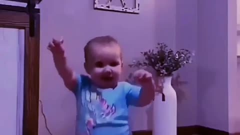 Dancing cute Baby