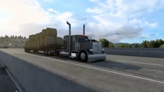 POV Peterbilt 379 - Hauling Hay - American Truck Simulator