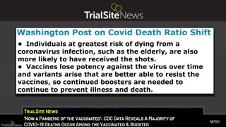 Majority of COVID-19 Deaths In America Occur Among the Vaccinated & Boosted CDC Data Reveals