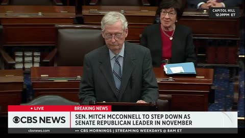 Mitch McConnell announces he is FINALLY STEPPING DOWN in November.