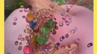 Amazing art created by colorful marbles, so fun to watch