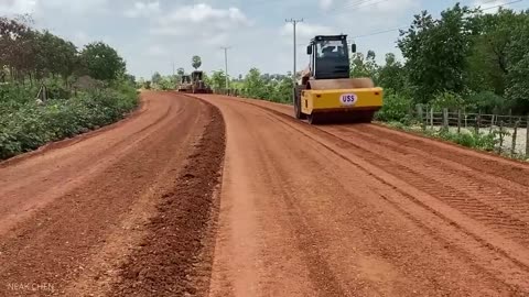 This is how coconut is used to make roads.