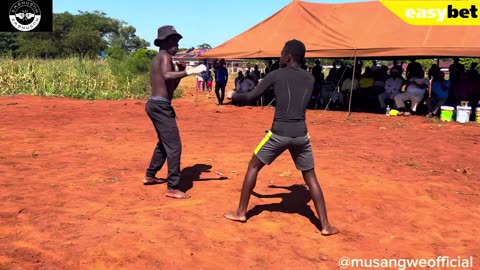 DANCE OFF IN THE RING 🕺, TRADITIONAL BARE KNUCKLE _ MUSANGWE _ #sports #boxing #mma #ufc #africa