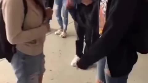 Girls Almost Fight Over Boy