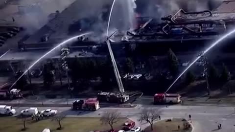 Massive explosion at a metal manufacturing plant in Bedford, Ohio