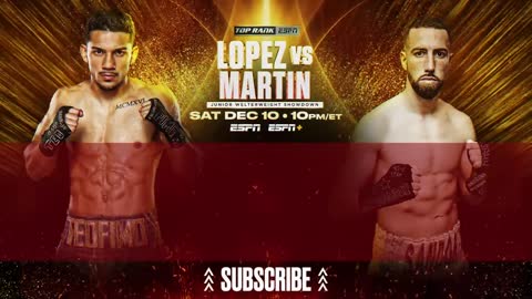 Teofimo Lopez & Sandor Martin Have Heated Faceoff at Hudson Yard | Martin Tells Lopez He Scared