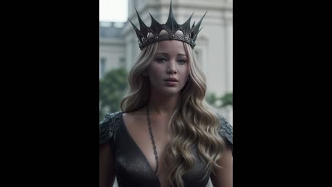 Jennifer Lawrence as Queen 4K AI Generated