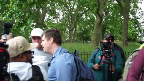 Speakers Corner -David Wood Makes His Entrance Into The Park,