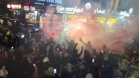 GAME OF CHANTS: Morocco Fans Celebrate Shocking Win Over Spain In London's Edgware Road