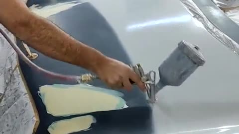 Car body panel painting repair