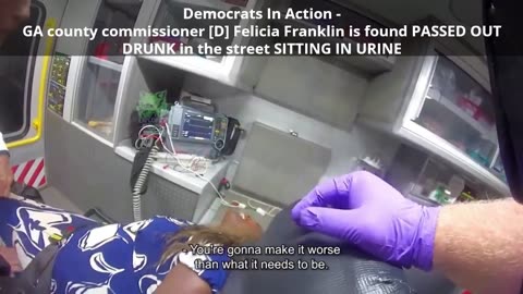 GA county commissioner [D] Felicia Franklin is found PASSED OUT DRUNK in the street SITTING IN URINE