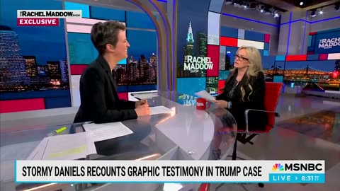 Desperate Maddow and Stormy Daniels Read Court Transcripts in Bizarre Segment