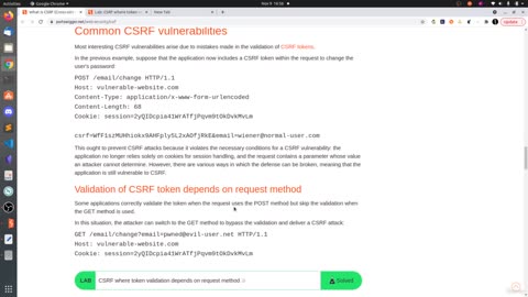Bypassing CSRF check by Tampering Verbs