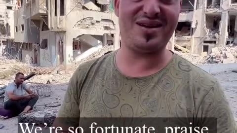 🇵🇸🇮🇱Palestinian man interviewed after his home in Gaza was destroyed due to an IDF airstrike.