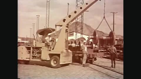 Imagens de Vitória, Espírito Santo, e da ferrovia Vitória-Minas (1967)