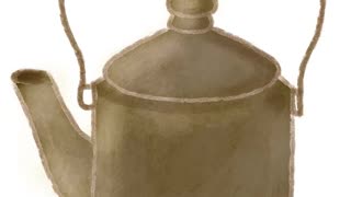 I draw a jug in the old style