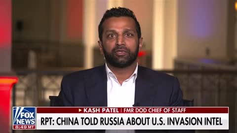 Kash Patel on Biden Sharing Classified Intel with China