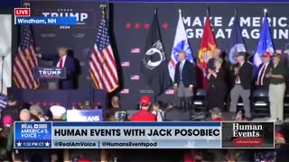 Trump celebrates US veterans during New Hampshire speech