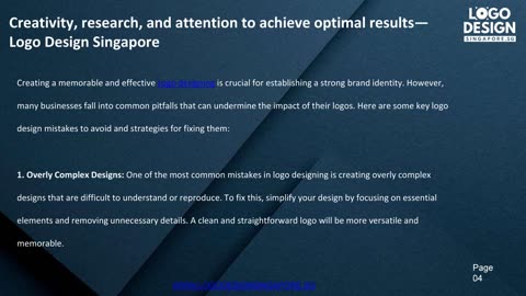 Creativity, research, and attention to achieve optimal results — Logo Design Singapore