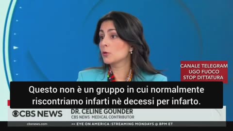 CANALE CBS : I GIOVANI MUOIONO DI INFARTO PERCHE SENZA MASCHERINA E NON FATTO VACCINI PRIMA