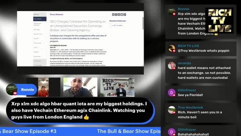 The Bull & Bear Show: Sec Lawsuits against Binance, Coinbase, and XRP - Episode #3