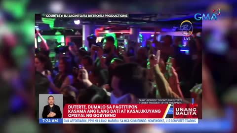 Duterte, dumalo sa pagtitipon kasama ang ilang dati at kasalukuyang opisyal ng gobyerno _ UB_1